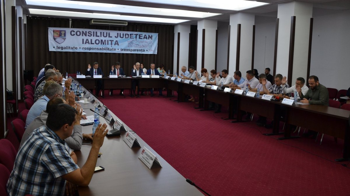 Ședința Consiliului Județean Ialomița. FOTO Facebook
