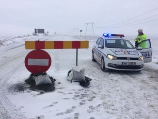 Drum înzăpezit. FOTO V. M.