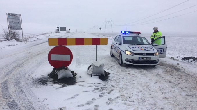 Drum înzăpezit. FOTO V. M.