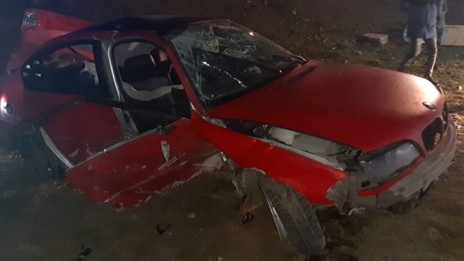 Accident rutier în localitatea ialomițeană Ciochina. FOTO ISU Ialomița