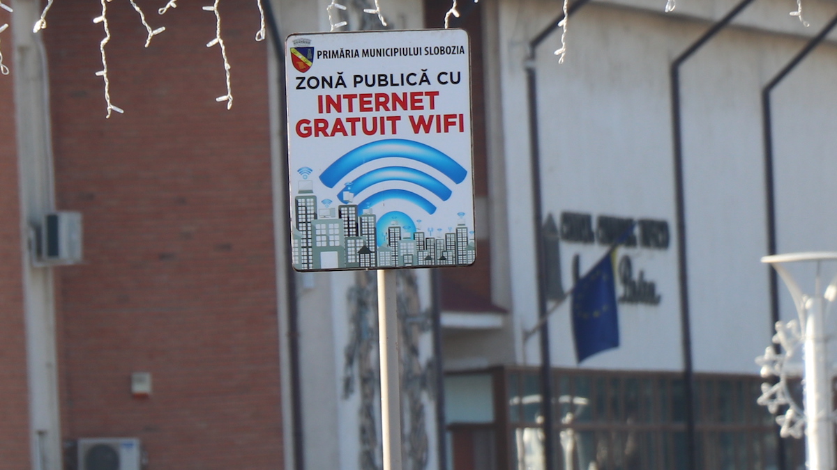 Internet gratuit în Slobozia. FOTO Adrian Boioglu