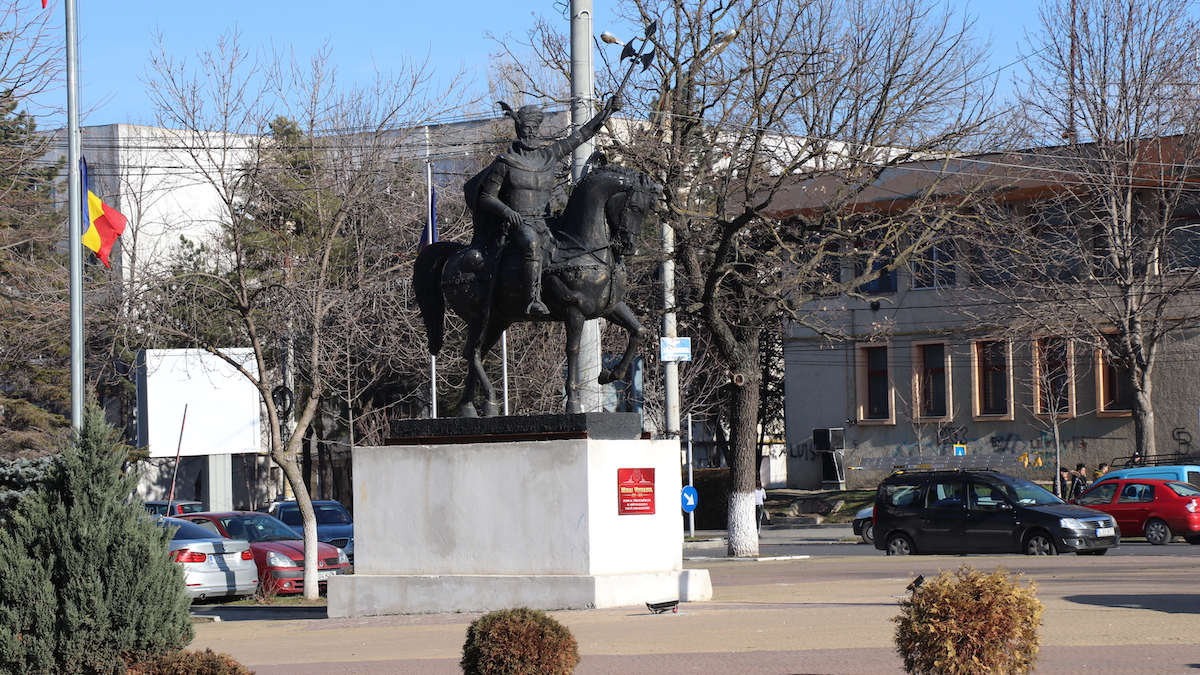 Statuia lui Mihai Viteazul din Slobozoa. FOTO Adrian Boioglu