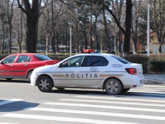 Mașină de poliție în Slobozia. FOTO Adrian Boioglu