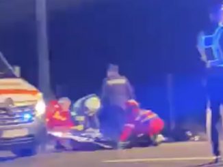 În urma accidentului au rezultat două victime. FOTO Captură video