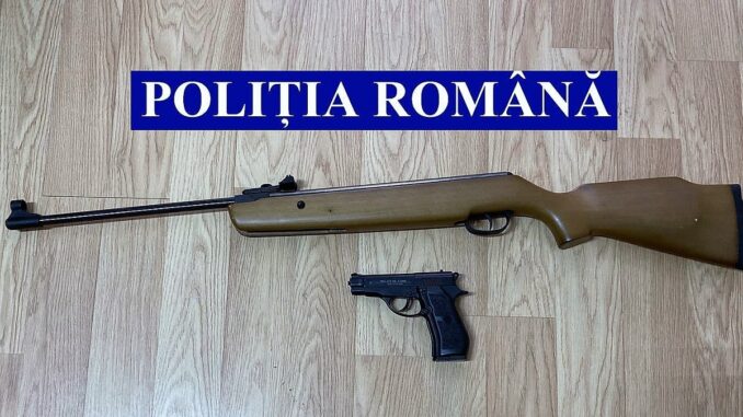 Arme neletale, descoperite în trafic. FOTO IPJ Ialomița