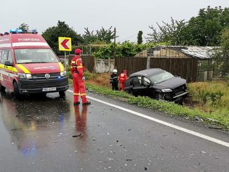 Accident rutier pe DN2A, în localitatea Ciochina. FOTO ISU Ialomița