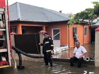 Zeci de locuințe și gospodării afectate de căderile semnificative de ploi. FOTO ISU Ialomița