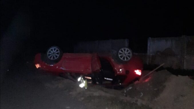 Trei persoane rănite într-un accident rutier petrecut la intrare Fetești. FOTO IPJ Ialomița