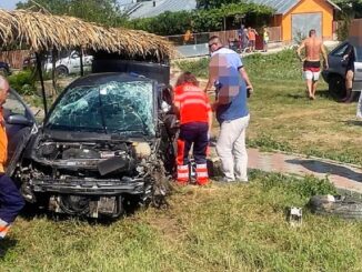 Accident rutier pe DN 2A, în satul Misleanu, comuna Pereți. FOTO IPJ Ialomița