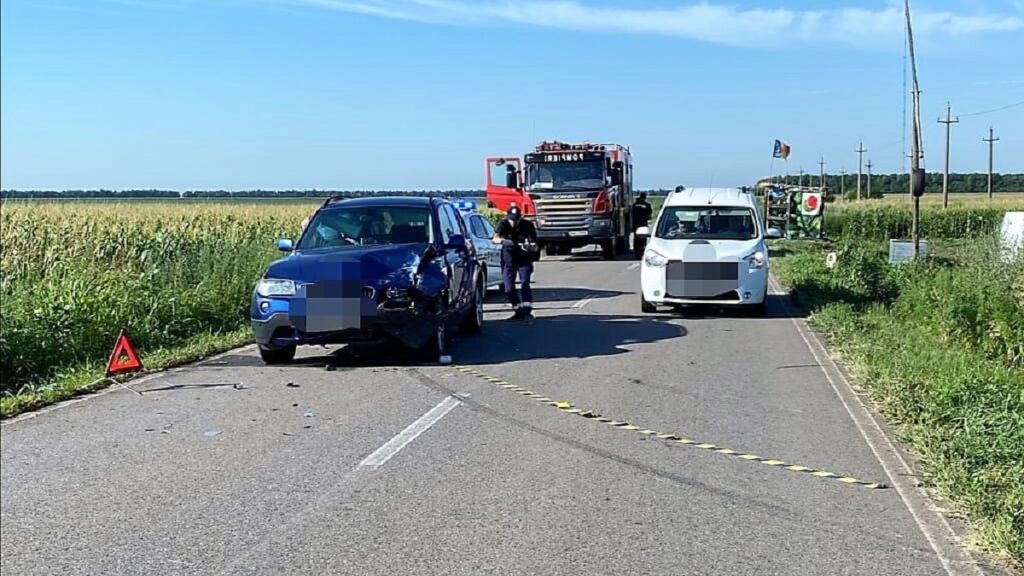 Accident rutier între localitățile ialomițene Rași și Orezu. FOTO IPJ Ialomița