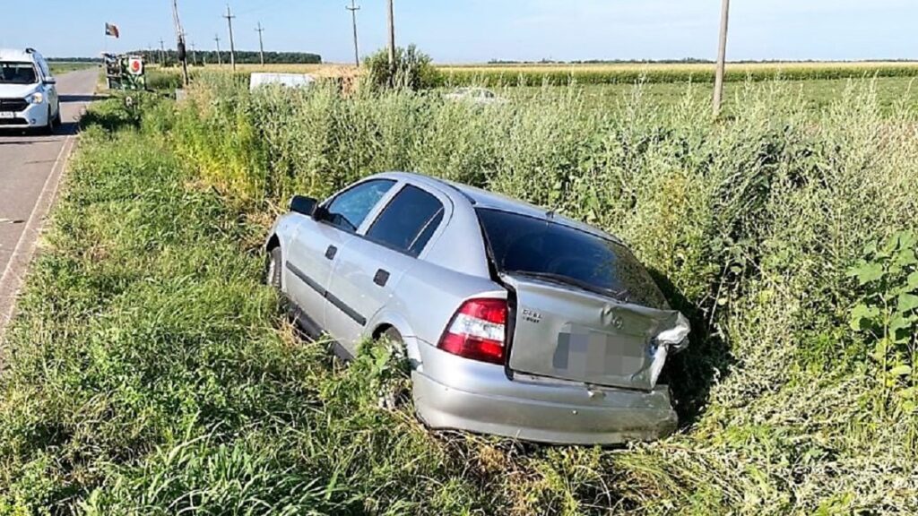 Accident rutier între localitățile ialomițene Rași și Orezu. FOTO IPJ Ialomița