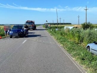 Accident rutier între localitățile ialomițene Rași și Orezu. FOTO IPJ Ialomița