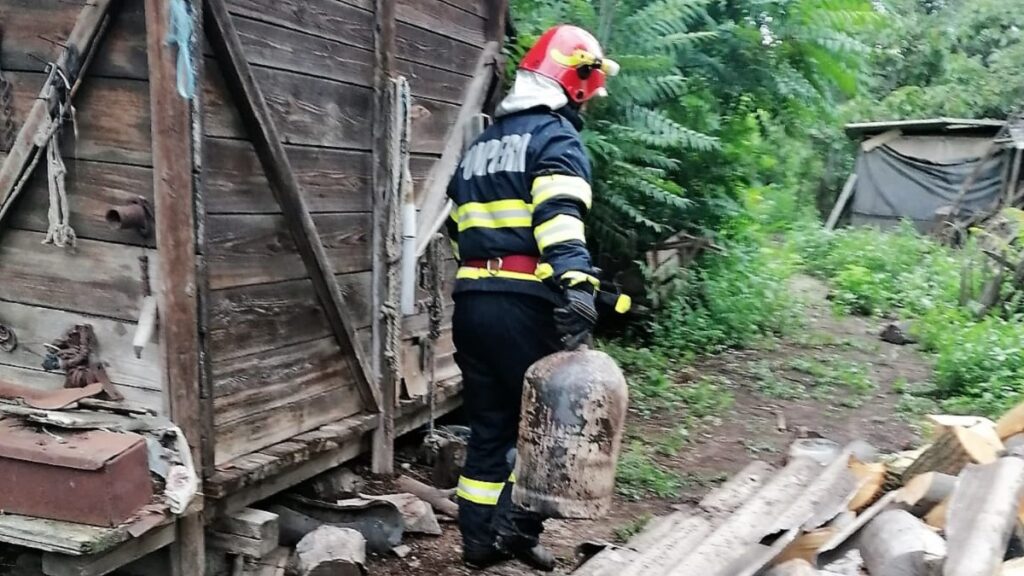 Viață curmată într-un incendiu în comuna Grivița. FOTO ISU Ialomița