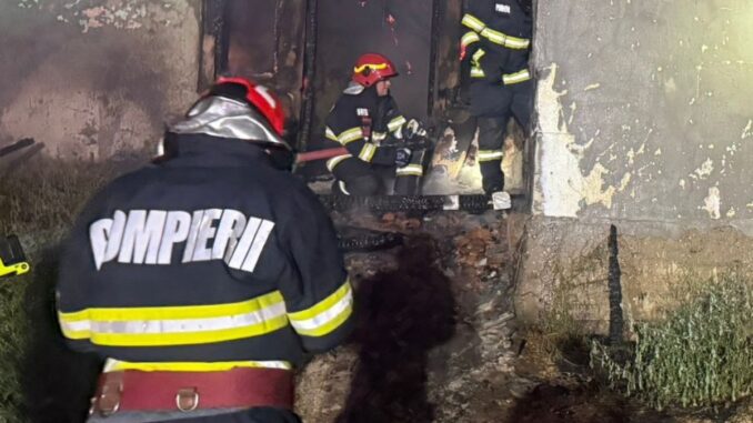 Intervenție a pompierilor FOTO ISU Ialomița