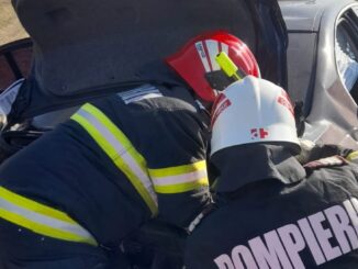 Pompierii au intervenit la un accident rutier. FOTO ISU Ialomița