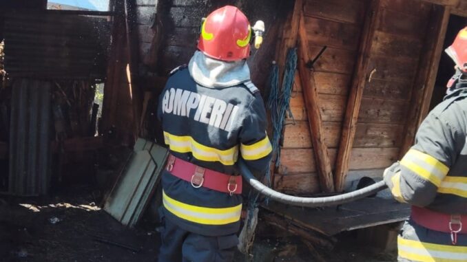 Intervenție a pompierilor. FOTO ISU Ialomița